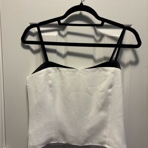 LOFT Black and White Camisole Top